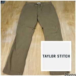 Taylor Stitch The Slim Foundation Pants Mens 32x32 Organic Cotton Khaki